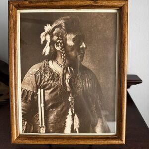 1908 Edward S. Curtis "Horse Capture Atsina" Framed 10.75"x9.75"x1"